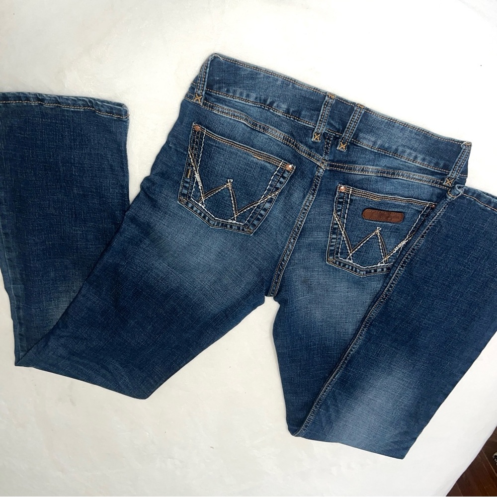 WRANGLER Classic Junior's Mid Rise Bootcut Jeans Size 13 x 36